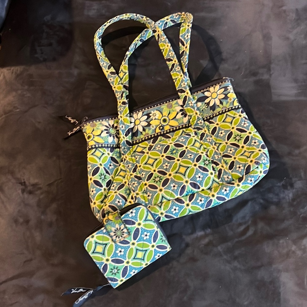 Vera Bradley small pocketbook and matching wallet